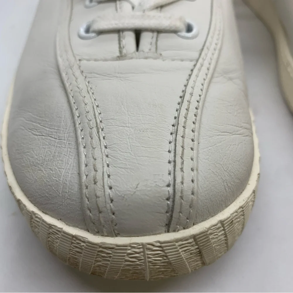 Tretorn Leather 2 Nylite Plus White on White Tennis Shoes Womens Size 11